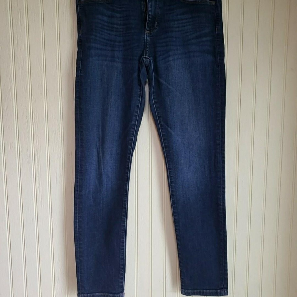 Banana Republic Jeans Womens 27 Blue Dark Wash Skinny Slim Fit Stretch Denim